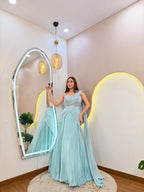 D710  CROP TOP SKIRT