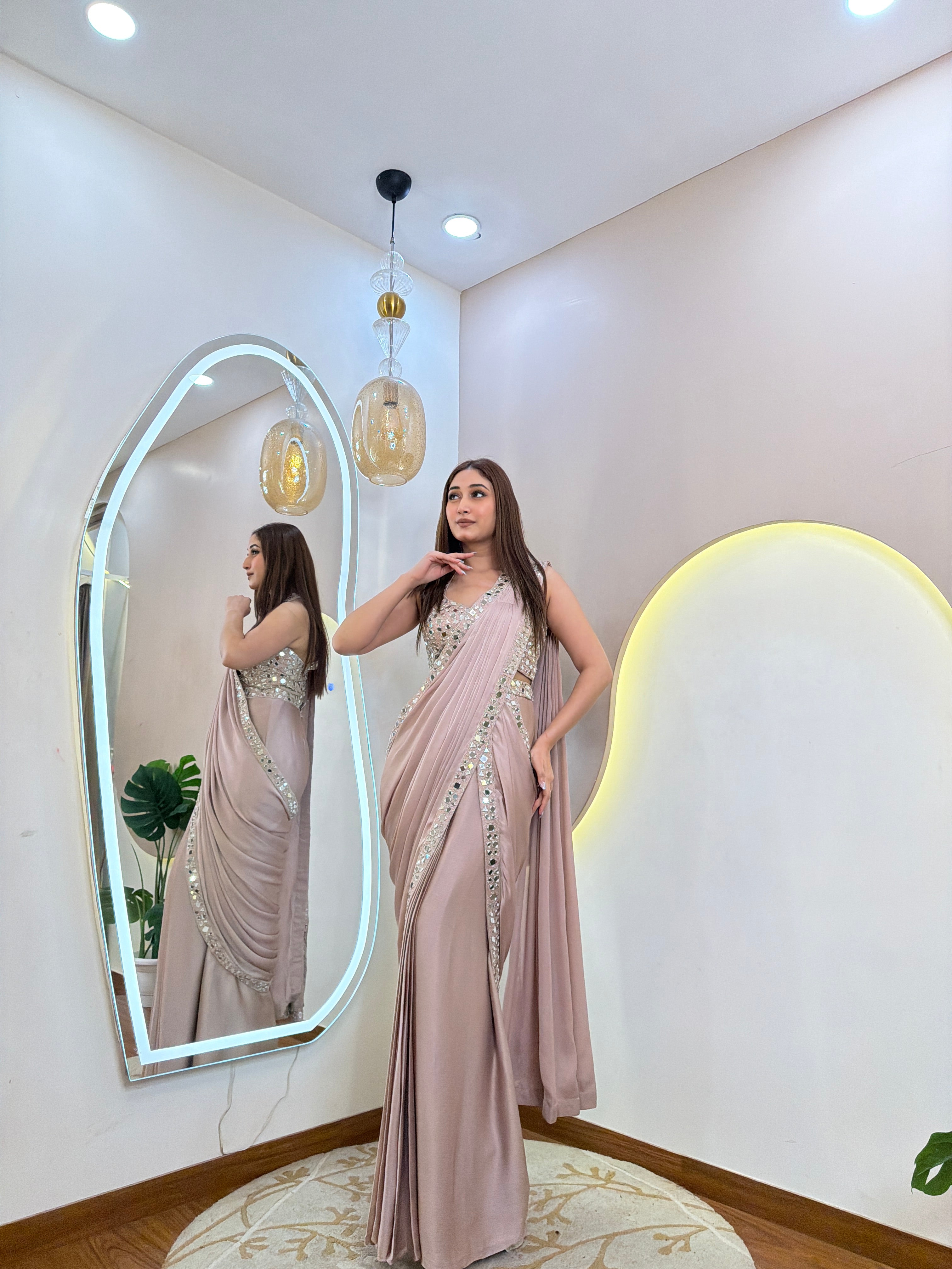 D419  DRAPE SAREE