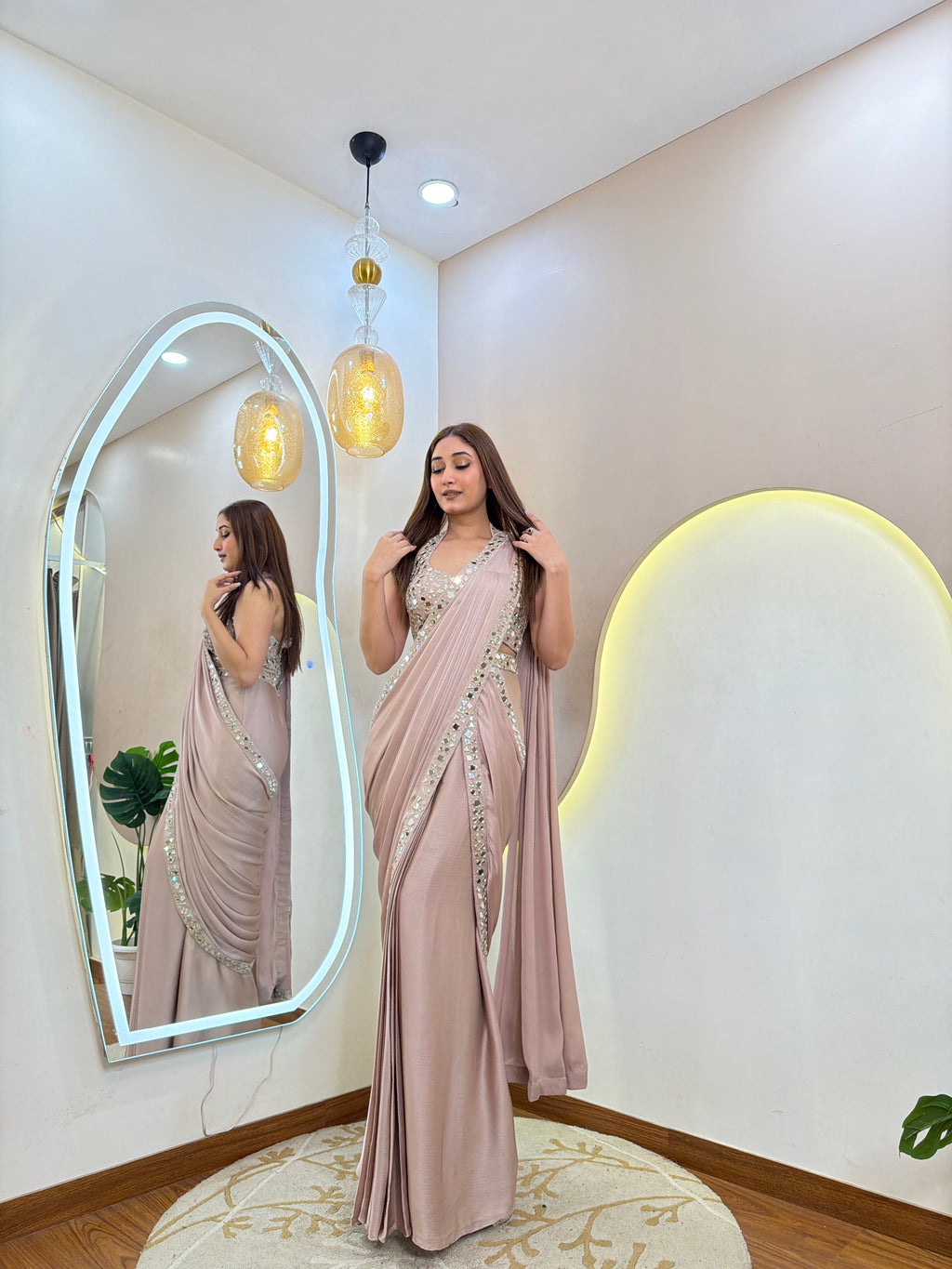 D419  DRAPE SAREE
