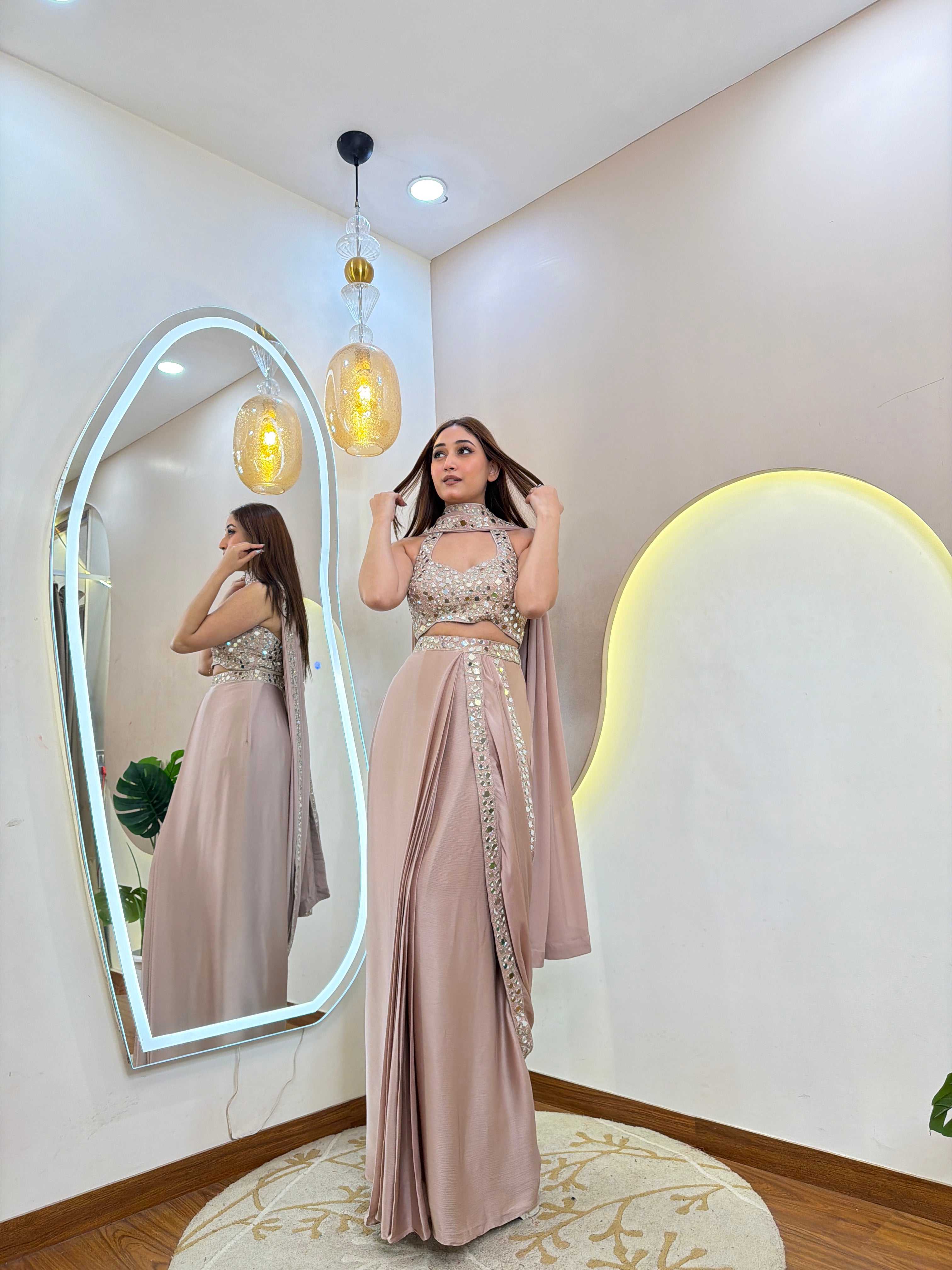 D419  DRAPE SAREE