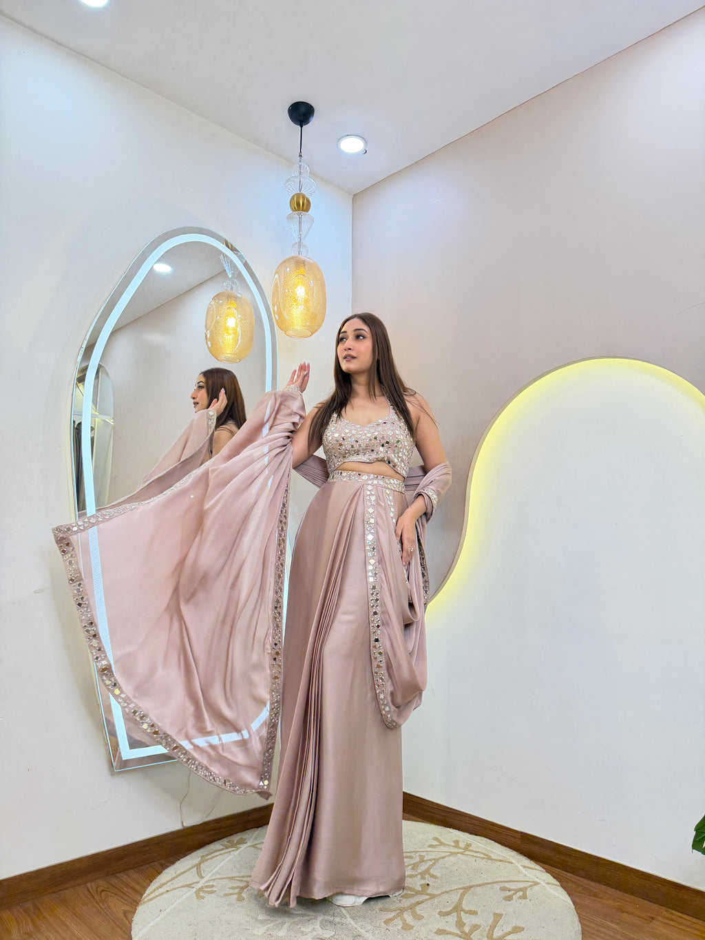 D419  DRAPE SAREE