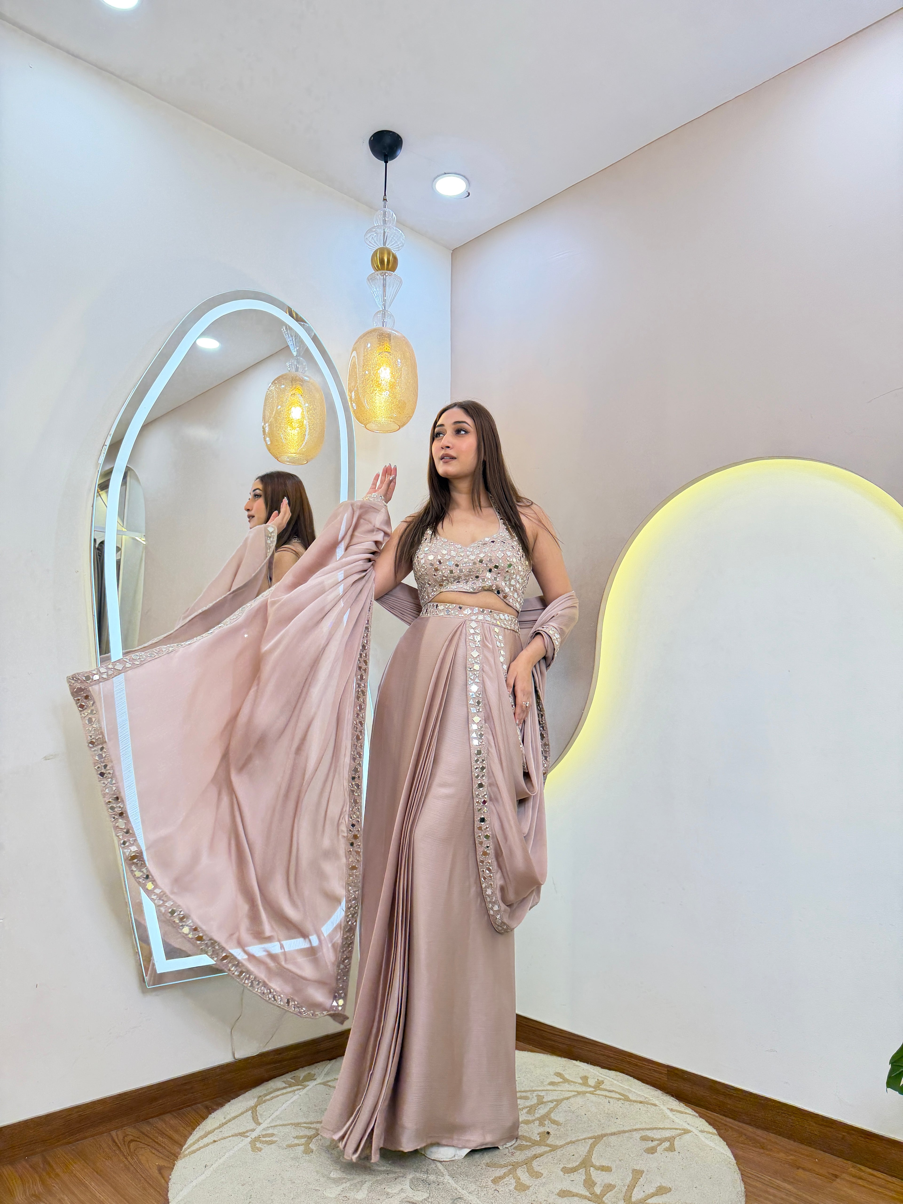 D419  DRAPE SAREE
