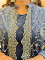 Aw614 Woolen Shrug set