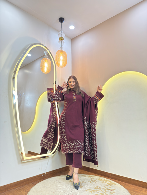 Aw544 WOOLEN 3pc SET