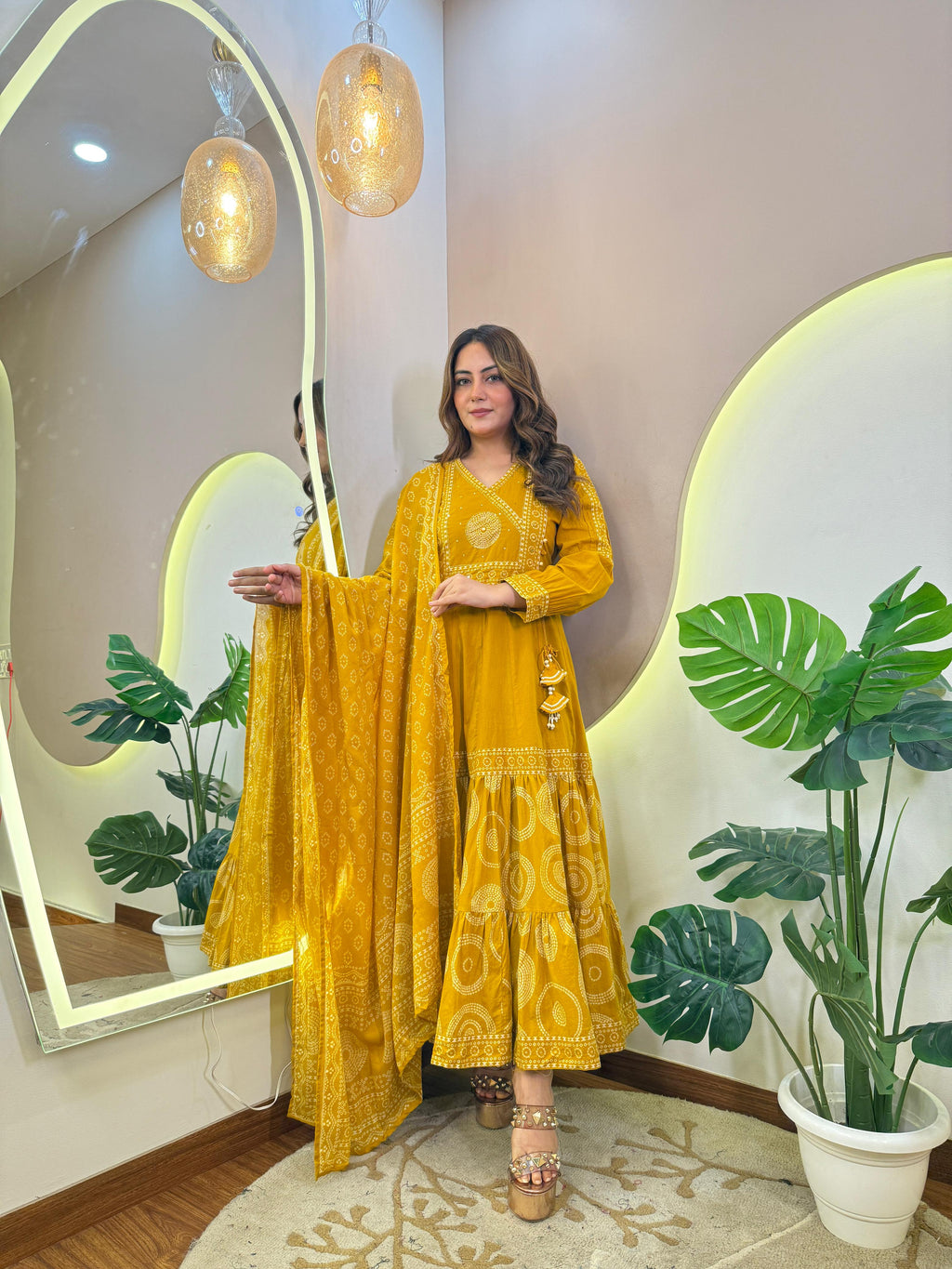 3 pc Set Anarkali Suit