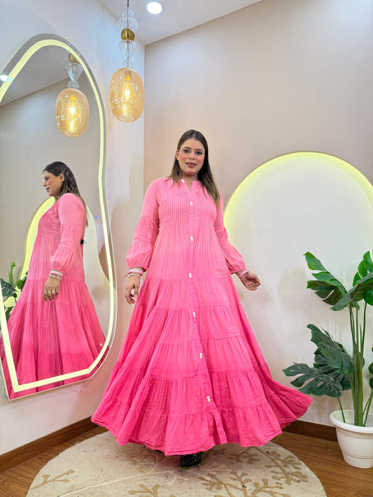 Daily Wear 1Pc Gown Pink