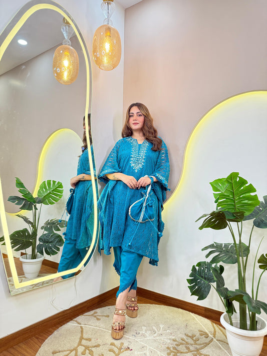 Kaftan Tulip Pant with Potli