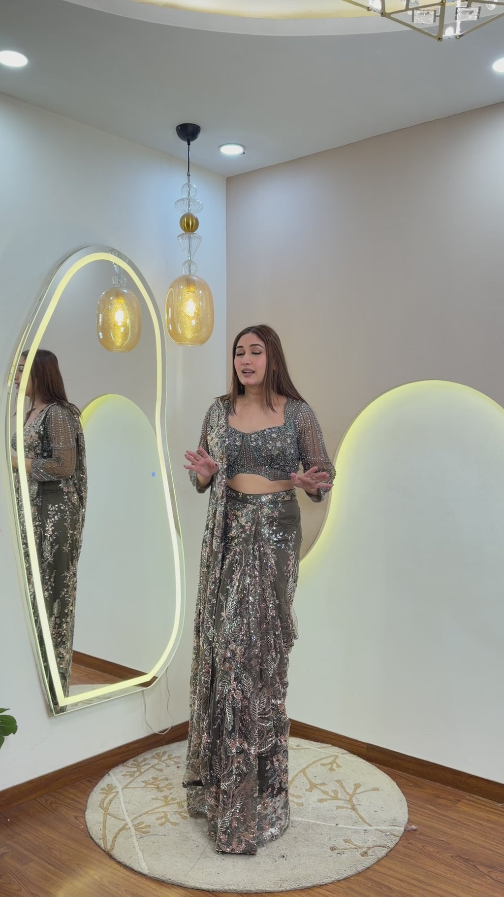 D730   DRAPE SAREE