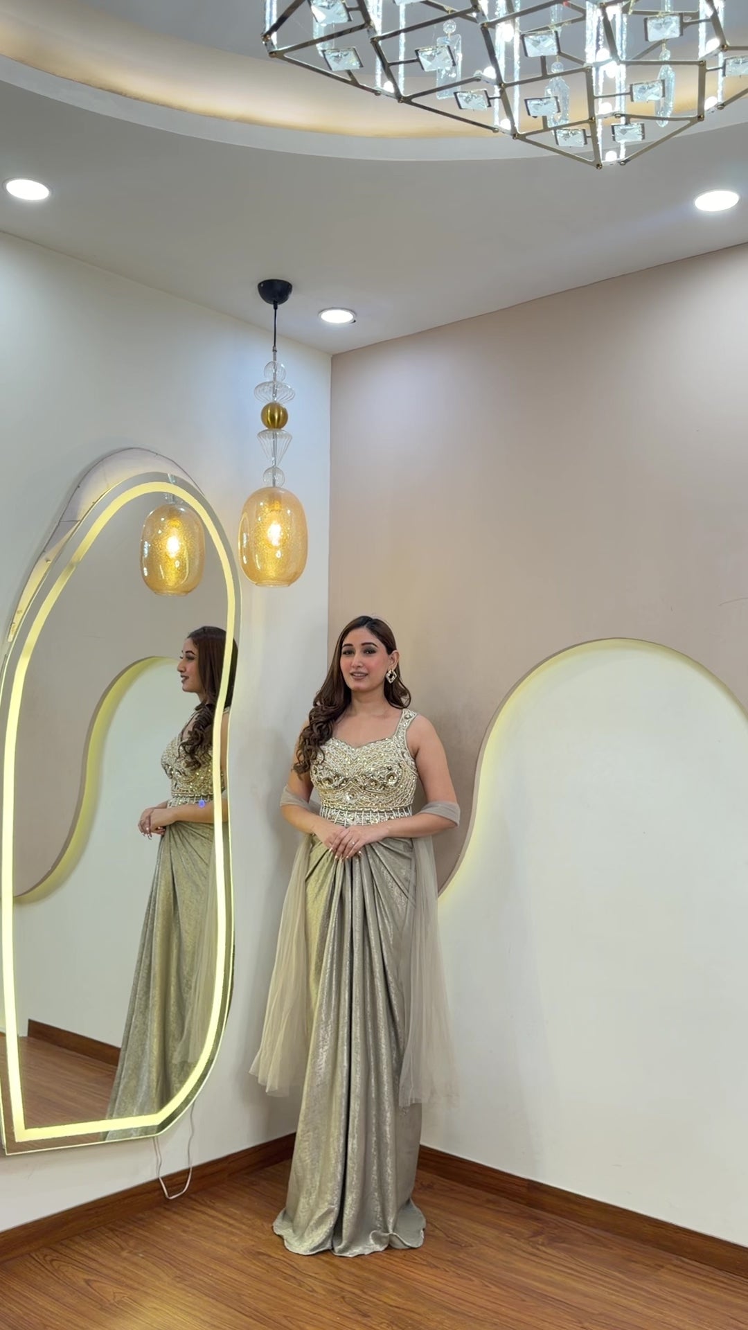 "D683  DHOTI  STYLE"  CORSET 3 PC
