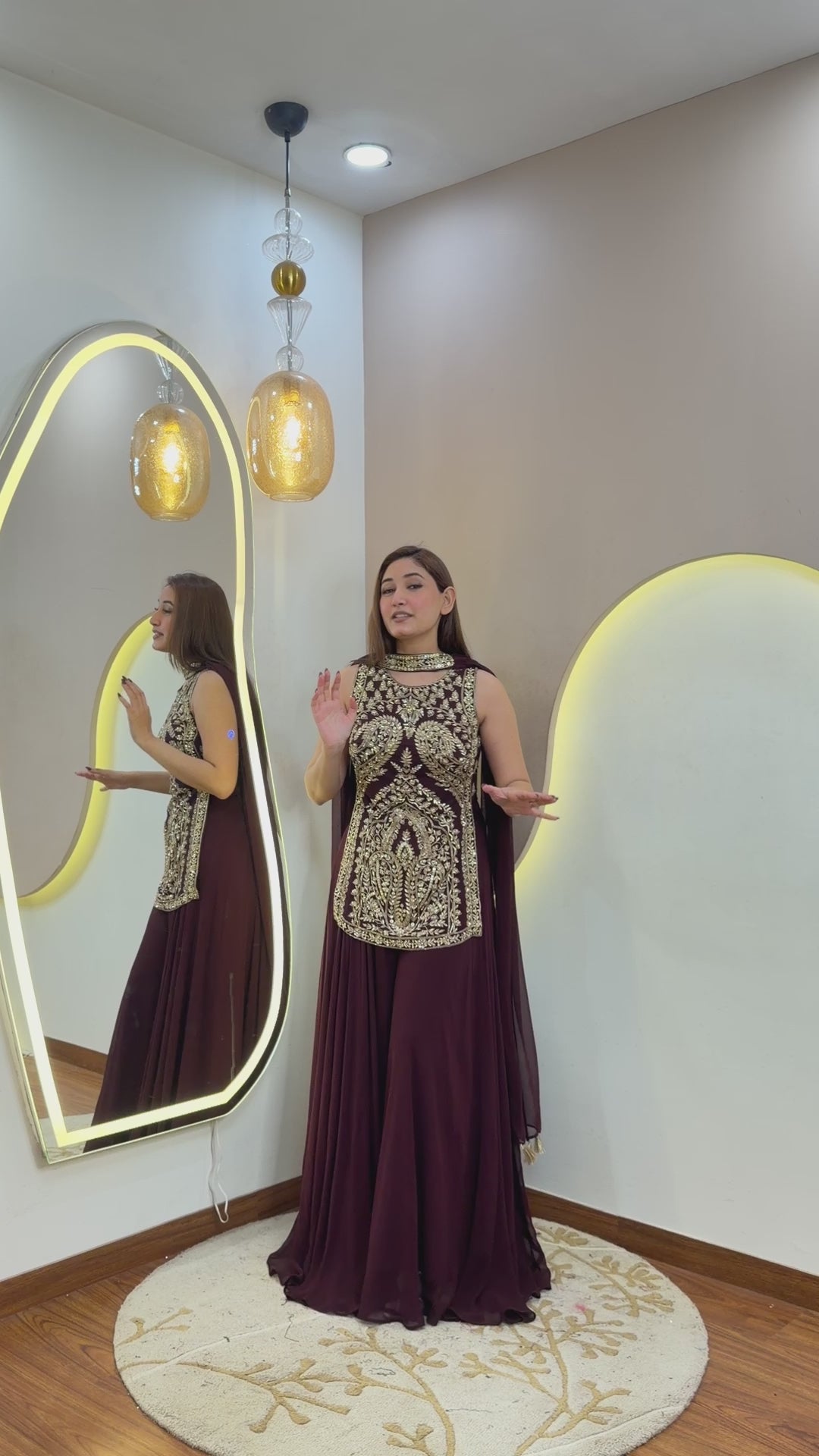 D754  SHARARA SUIT
